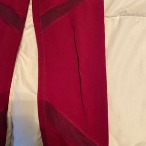 Maroon Active Fit Leggings